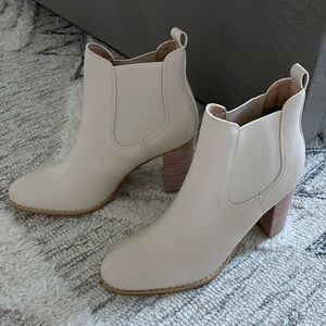 Beige Ankle Booties